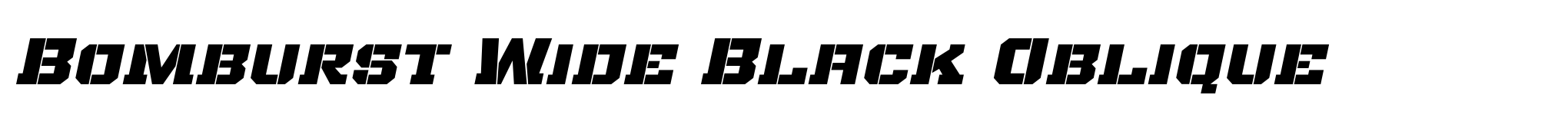 Bomburst Wide Black Oblique image